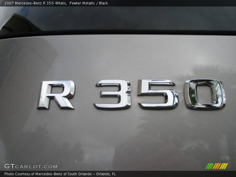 Pewter Metallic / Black 2007 Mercedes-Benz R 350 4Matic
