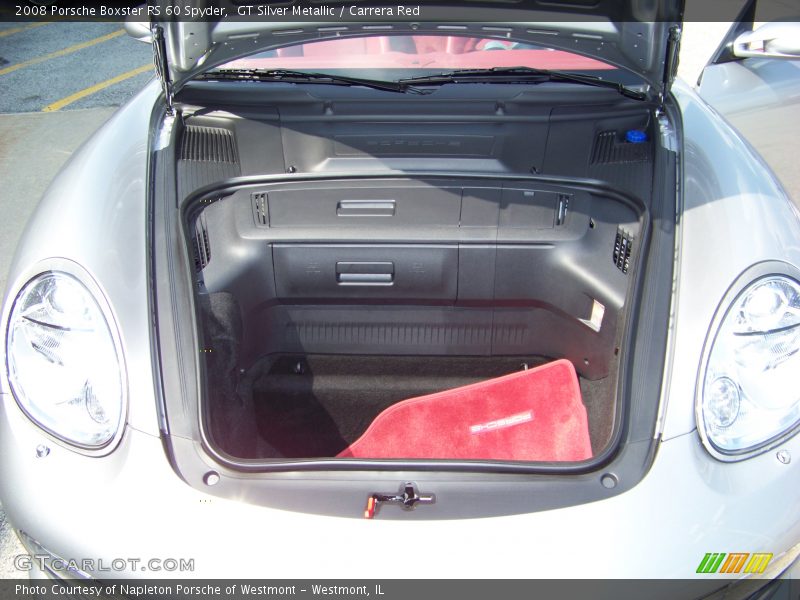 GT Silver Metallic / Carrera Red 2008 Porsche Boxster RS 60 Spyder