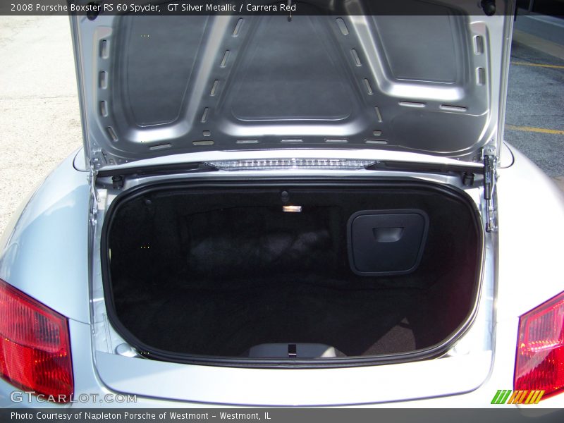 GT Silver Metallic / Carrera Red 2008 Porsche Boxster RS 60 Spyder