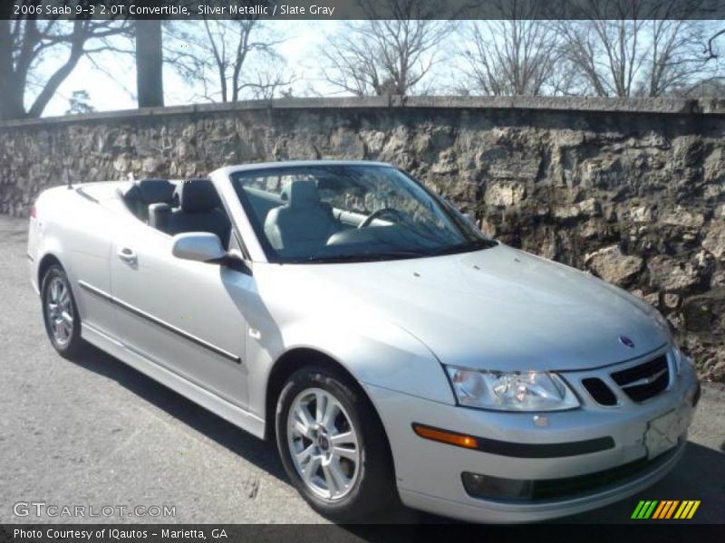 Silver Metallic / Slate Gray 2006 Saab 9-3 2.0T Convertible