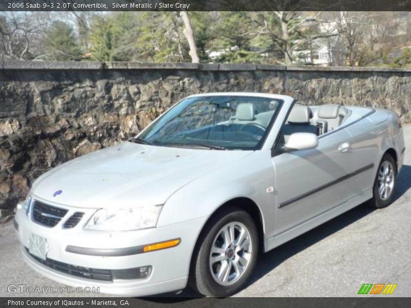 Silver Metallic / Slate Gray 2006 Saab 9-3 2.0T Convertible