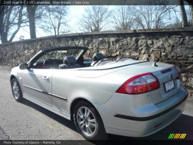 Silver Metallic / Slate Gray 2006 Saab 9-3 2.0T Convertible