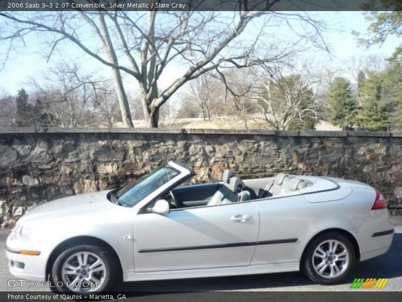 Silver Metallic / Slate Gray 2006 Saab 9-3 2.0T Convertible