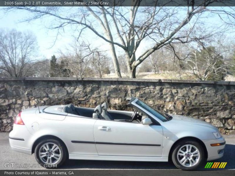 Silver Metallic / Slate Gray 2006 Saab 9-3 2.0T Convertible