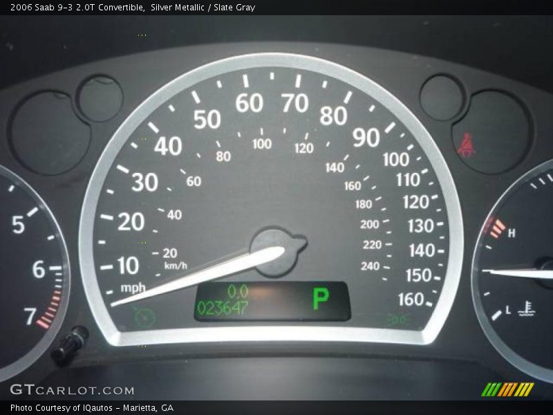 Silver Metallic / Slate Gray 2006 Saab 9-3 2.0T Convertible