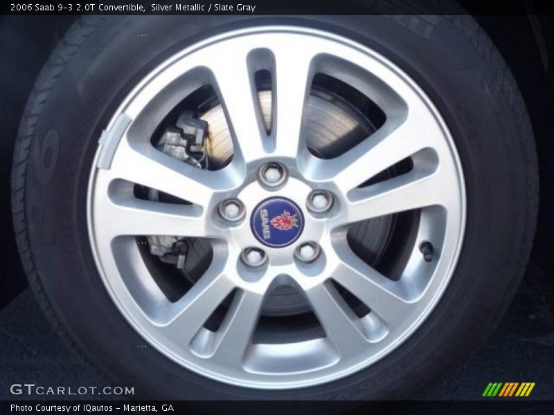 Silver Metallic / Slate Gray 2006 Saab 9-3 2.0T Convertible