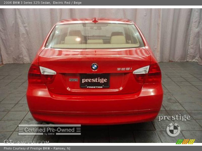 Electric Red / Beige 2006 BMW 3 Series 325i Sedan