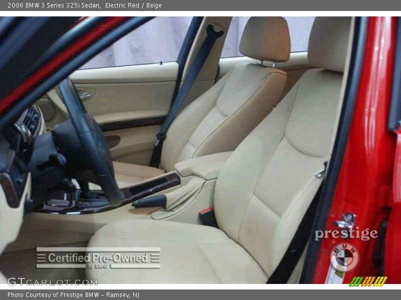 Electric Red / Beige 2006 BMW 3 Series 325i Sedan