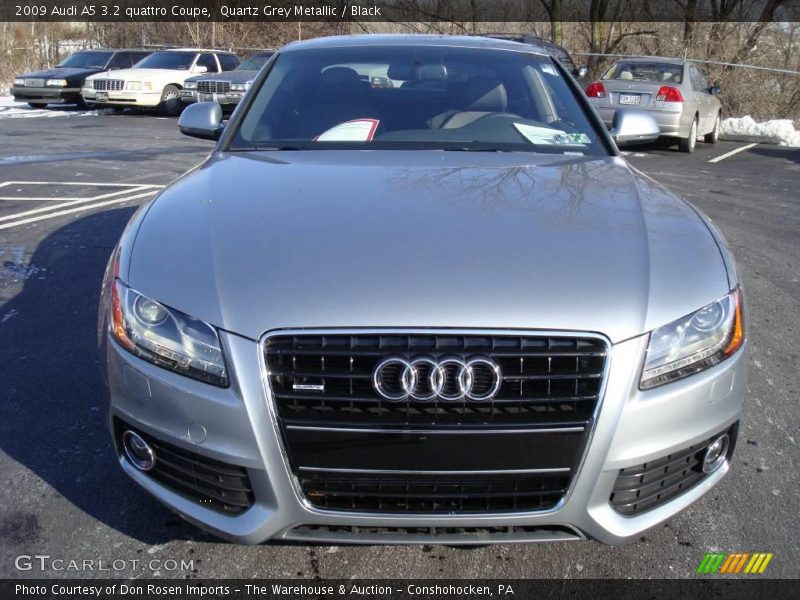 Quartz Grey Metallic / Black 2009 Audi A5 3.2 quattro Coupe