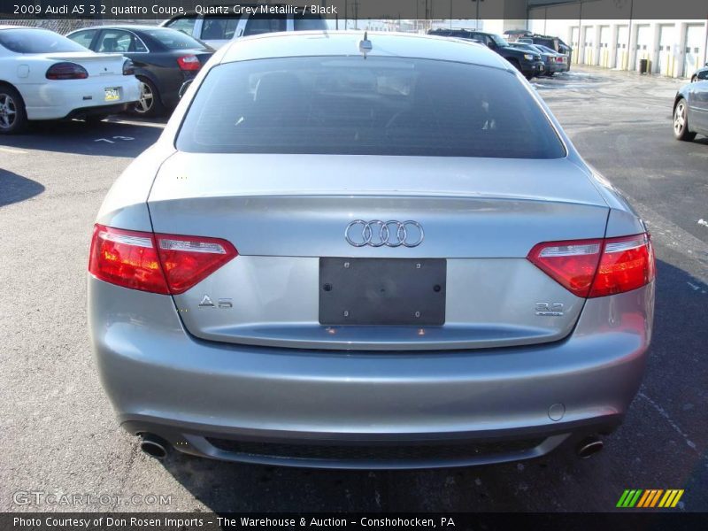 Quartz Grey Metallic / Black 2009 Audi A5 3.2 quattro Coupe