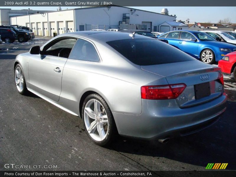 Quartz Grey Metallic / Black 2009 Audi A5 3.2 quattro Coupe