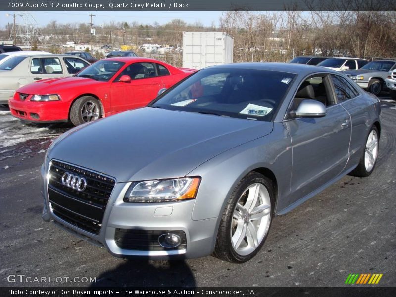 Quartz Grey Metallic / Black 2009 Audi A5 3.2 quattro Coupe