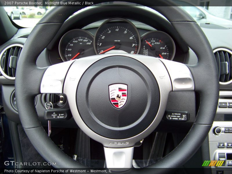 Midnight Blue Metallic / Black 2007 Porsche Boxster