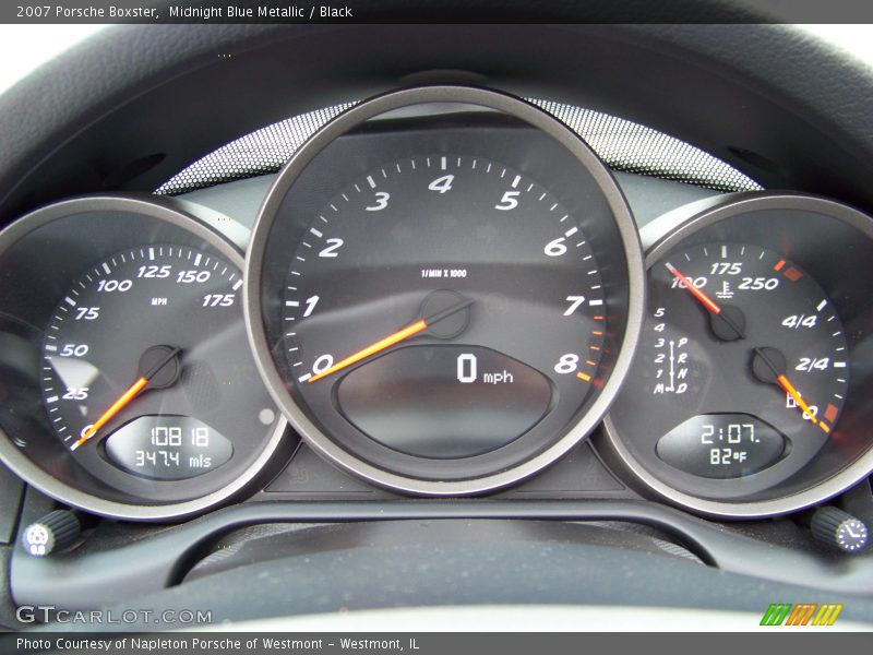 Midnight Blue Metallic / Black 2007 Porsche Boxster