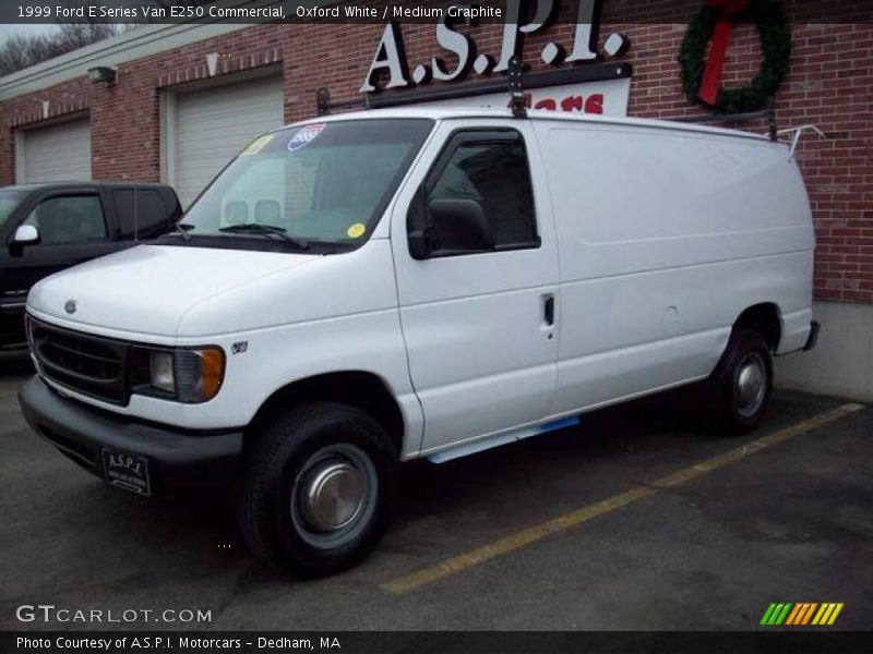 Oxford White / Medium Graphite 1999 Ford E Series Van E250 Commercial