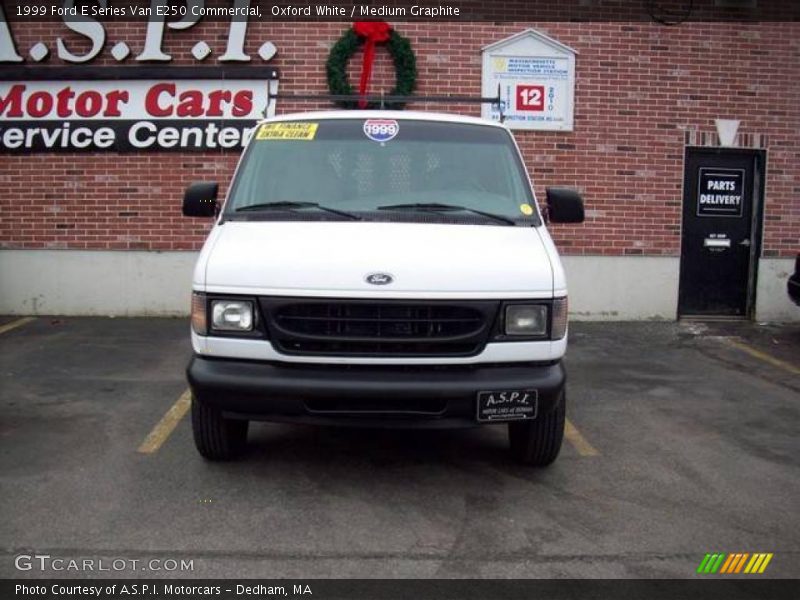 Oxford White / Medium Graphite 1999 Ford E Series Van E250 Commercial