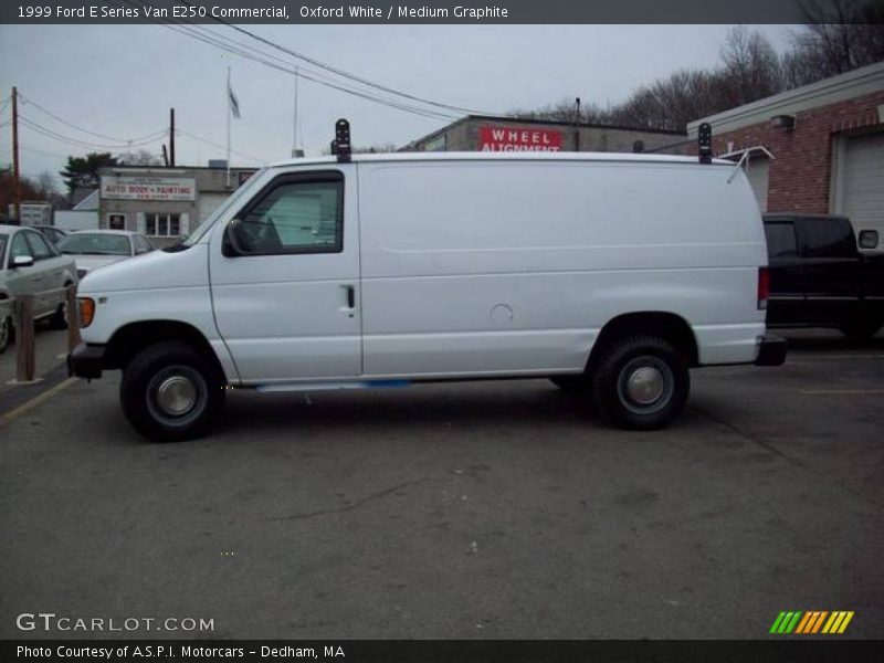 Oxford White / Medium Graphite 1999 Ford E Series Van E250 Commercial