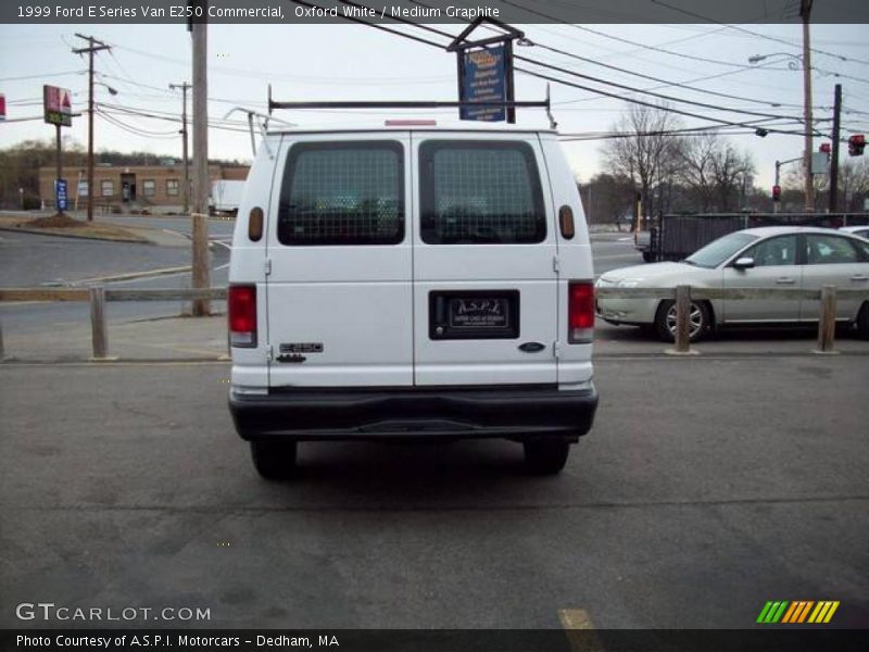 Oxford White / Medium Graphite 1999 Ford E Series Van E250 Commercial