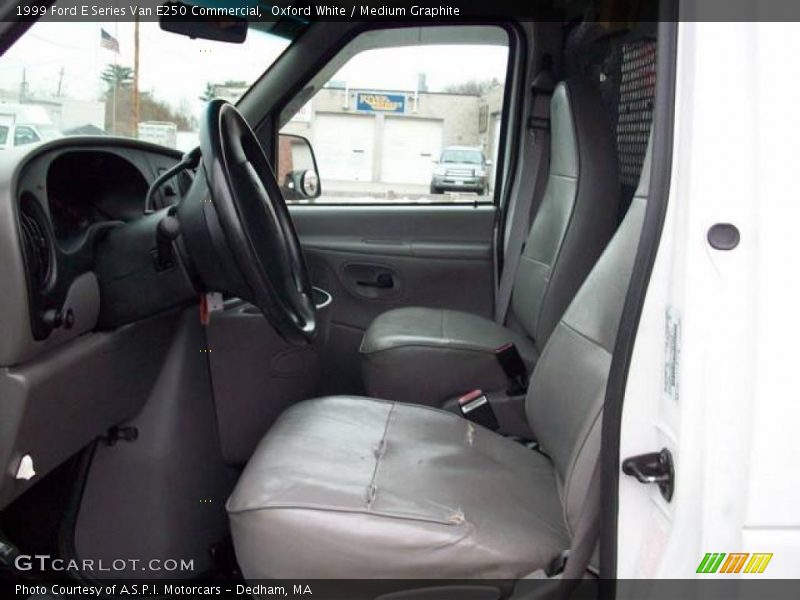 Oxford White / Medium Graphite 1999 Ford E Series Van E250 Commercial