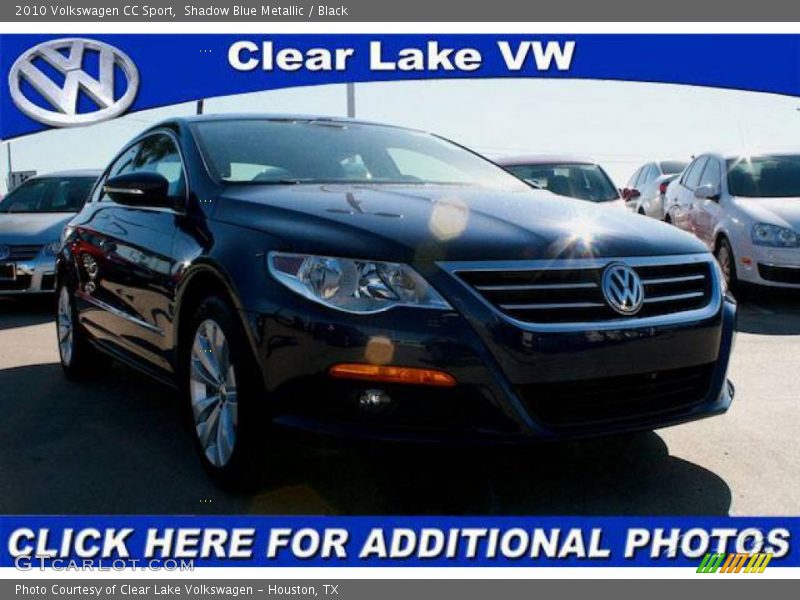 Shadow Blue Metallic / Black 2010 Volkswagen CC Sport