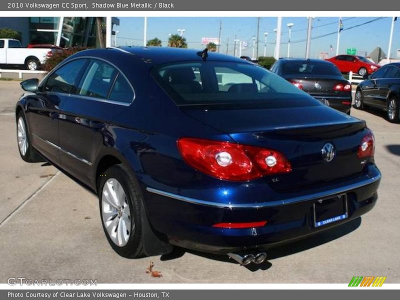 Shadow Blue Metallic / Black 2010 Volkswagen CC Sport