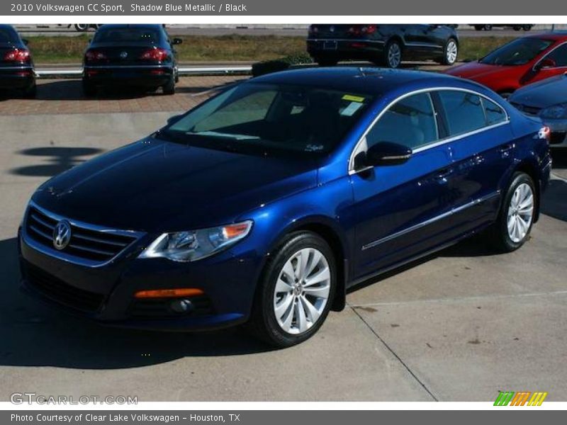 Shadow Blue Metallic / Black 2010 Volkswagen CC Sport