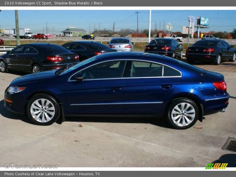 Shadow Blue Metallic / Black 2010 Volkswagen CC Sport