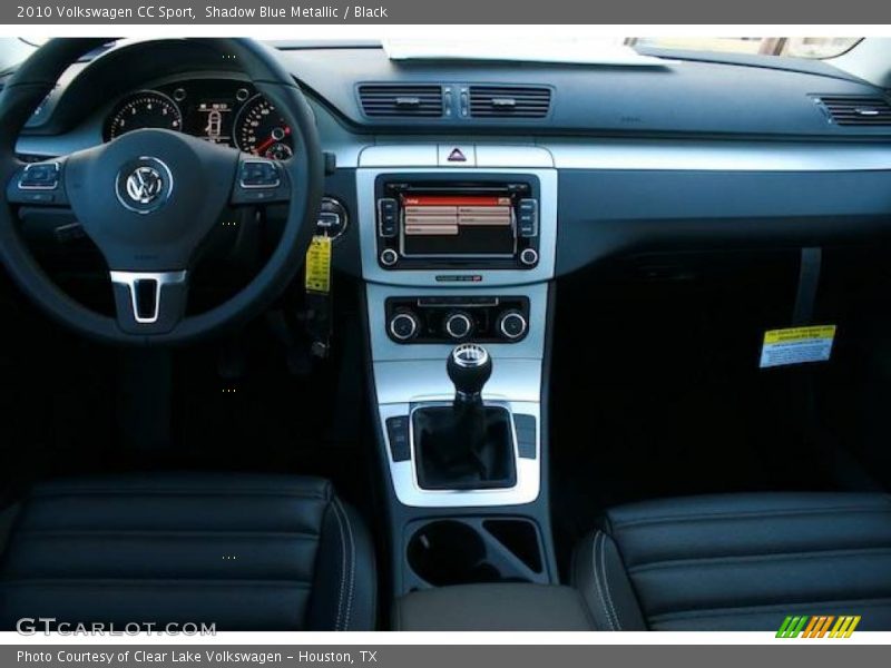 Shadow Blue Metallic / Black 2010 Volkswagen CC Sport
