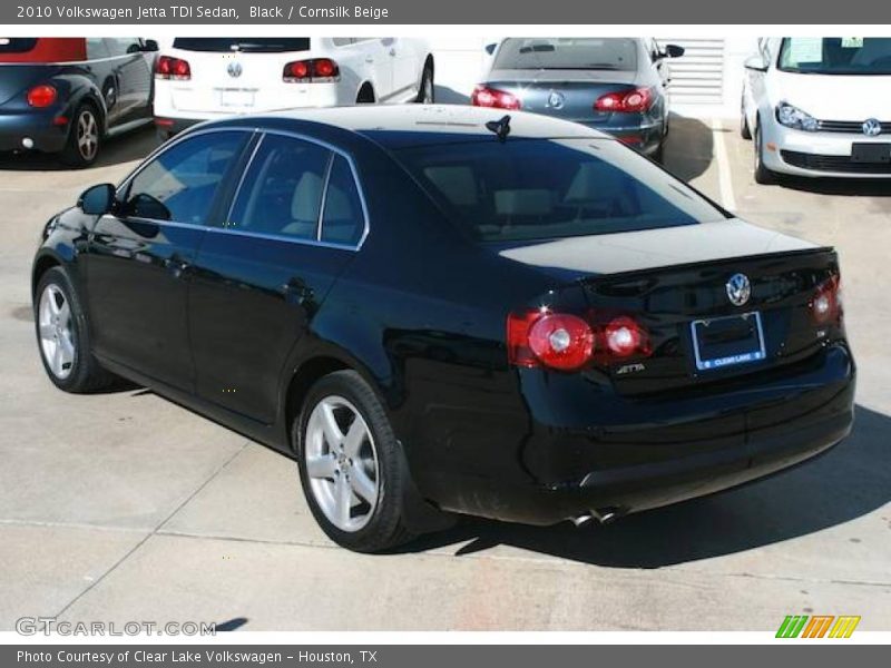 Black / Cornsilk Beige 2010 Volkswagen Jetta TDI Sedan