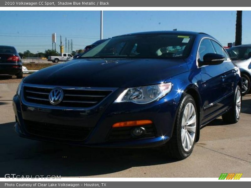 Shadow Blue Metallic / Black 2010 Volkswagen CC Sport