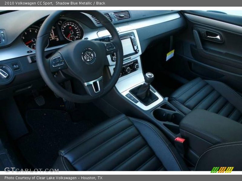 Shadow Blue Metallic / Black 2010 Volkswagen CC Sport
