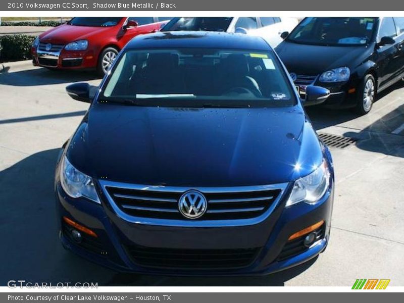 Shadow Blue Metallic / Black 2010 Volkswagen CC Sport