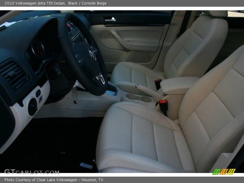 Black / Cornsilk Beige 2010 Volkswagen Jetta TDI Sedan