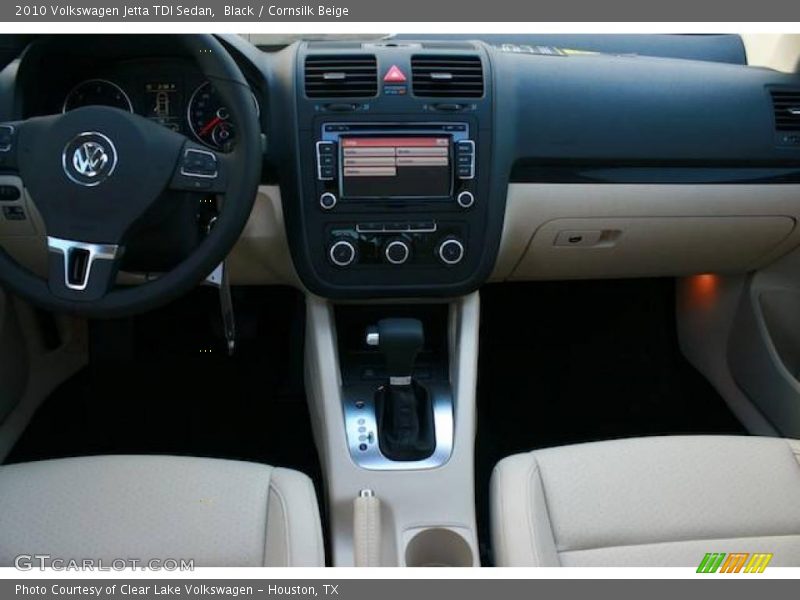 Black / Cornsilk Beige 2010 Volkswagen Jetta TDI Sedan