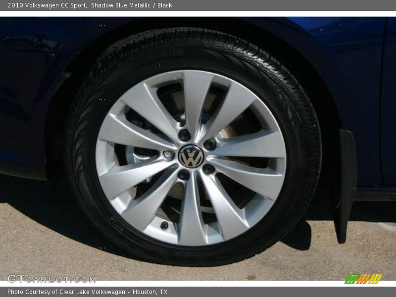 Shadow Blue Metallic / Black 2010 Volkswagen CC Sport