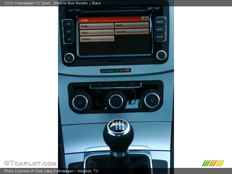 Shadow Blue Metallic / Black 2010 Volkswagen CC Sport
