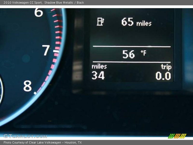 Shadow Blue Metallic / Black 2010 Volkswagen CC Sport