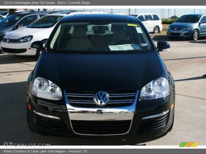 Black / Cornsilk Beige 2010 Volkswagen Jetta TDI Sedan