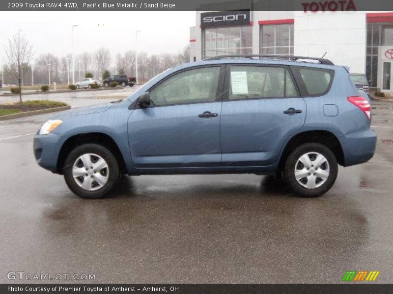 Pacific Blue Metallic / Sand Beige 2009 Toyota RAV4 4WD