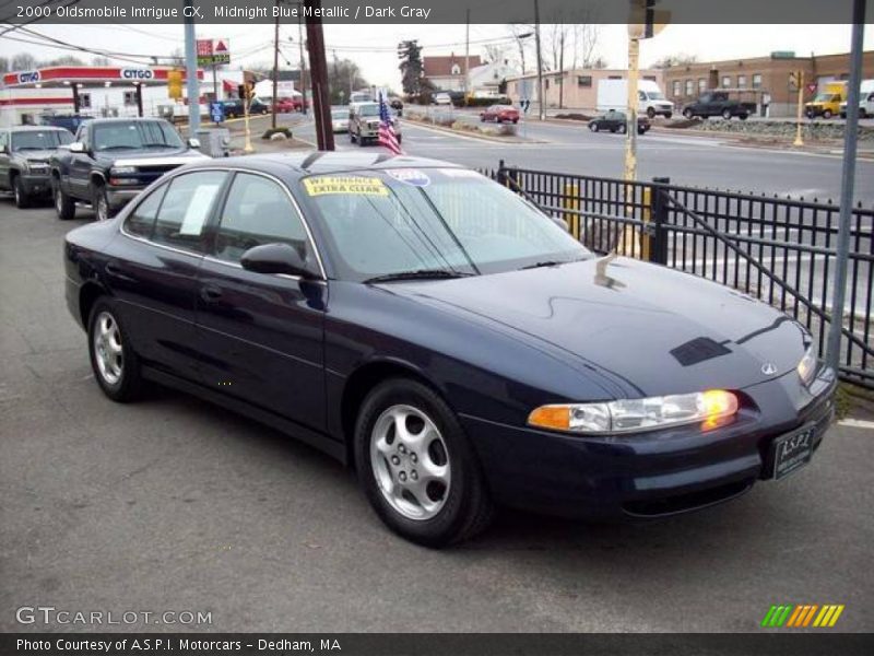 Midnight Blue Metallic / Dark Gray 2000 Oldsmobile Intrigue GX