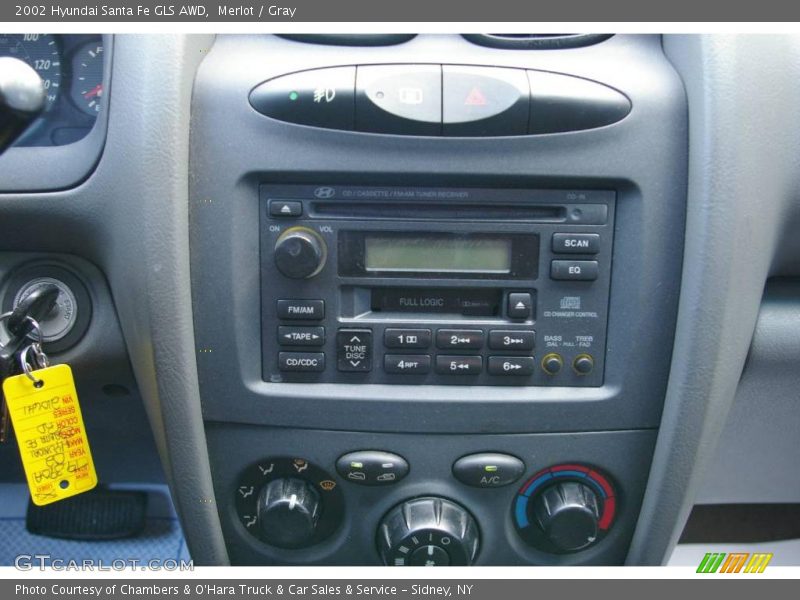 Merlot / Gray 2002 Hyundai Santa Fe GLS AWD