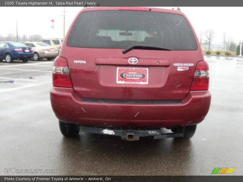 Salsa Red Pearl / Ivory 2005 Toyota Highlander I4