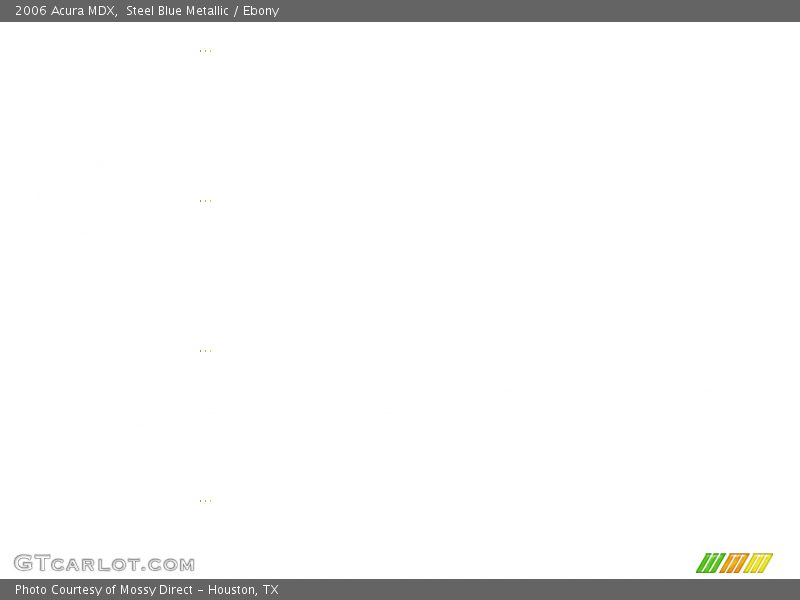 Steel Blue Metallic / Ebony 2006 Acura MDX