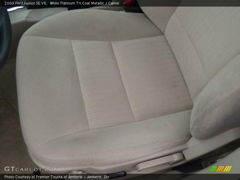 White Platinum Tri Coat Metallic / Camel 2009 Ford Fusion SE V6