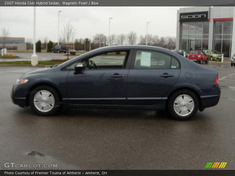 Magnetic Pearl / Blue 2007 Honda Civic Hybrid Sedan