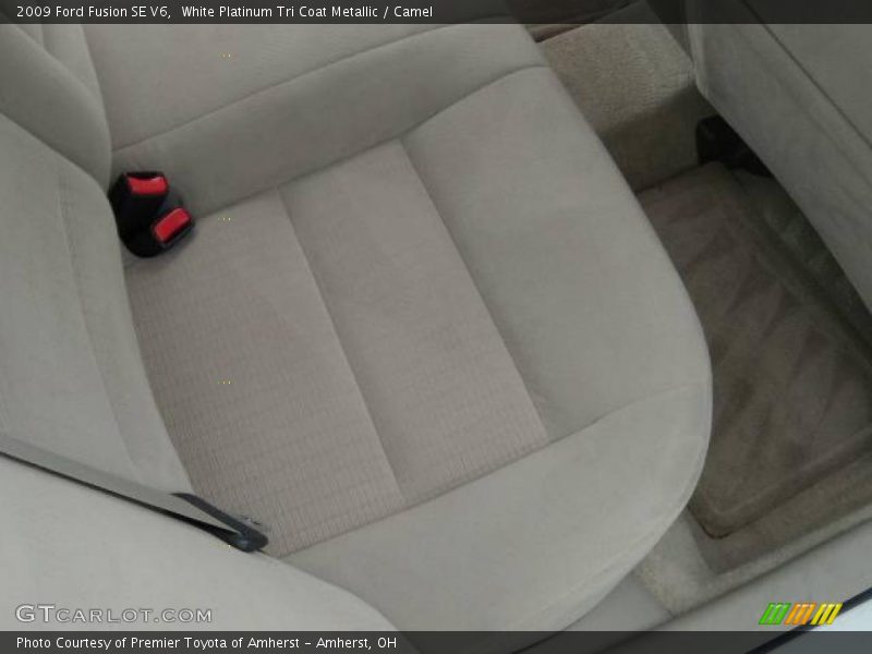 White Platinum Tri Coat Metallic / Camel 2009 Ford Fusion SE V6