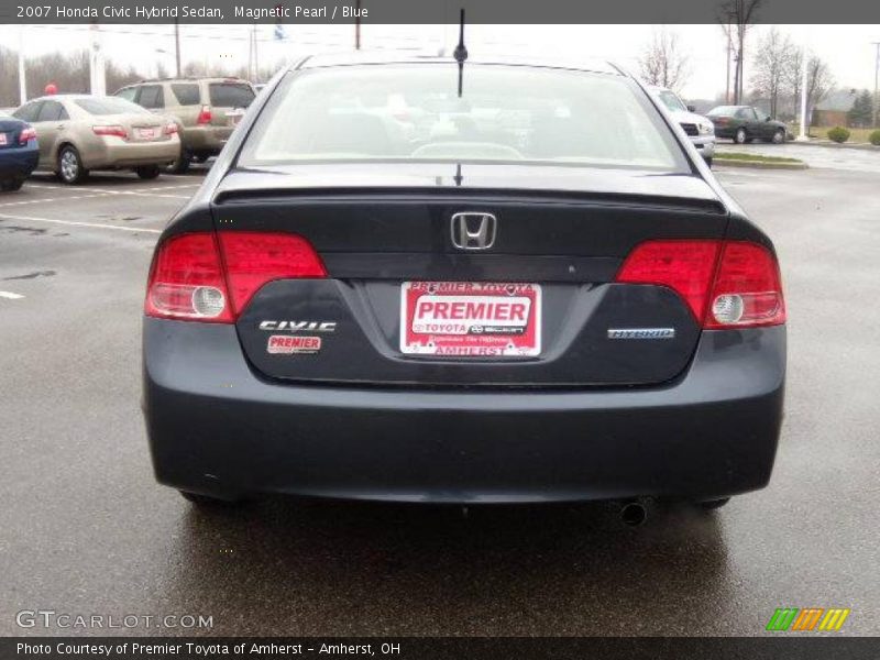 Magnetic Pearl / Blue 2007 Honda Civic Hybrid Sedan