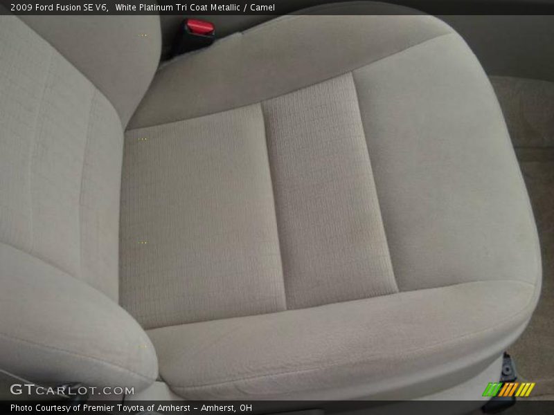 White Platinum Tri Coat Metallic / Camel 2009 Ford Fusion SE V6