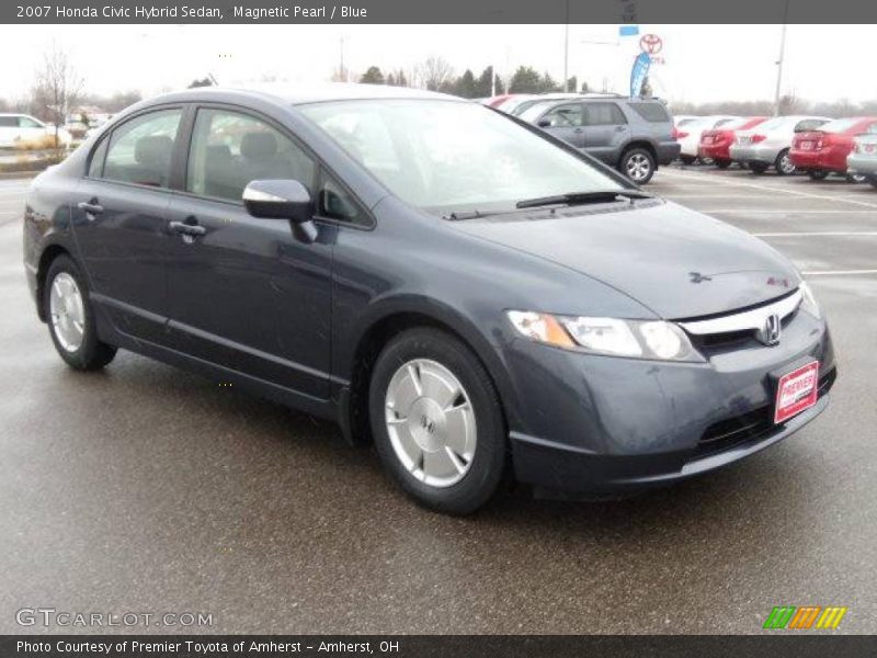 Magnetic Pearl / Blue 2007 Honda Civic Hybrid Sedan