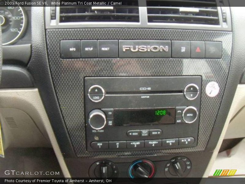 White Platinum Tri Coat Metallic / Camel 2009 Ford Fusion SE V6